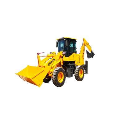 Sale of new wheel excavators on construction sites