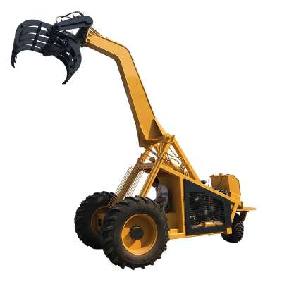 Qiyang machinery Three-wheeled Sugar Cane Loader Sugar Cane grab loader